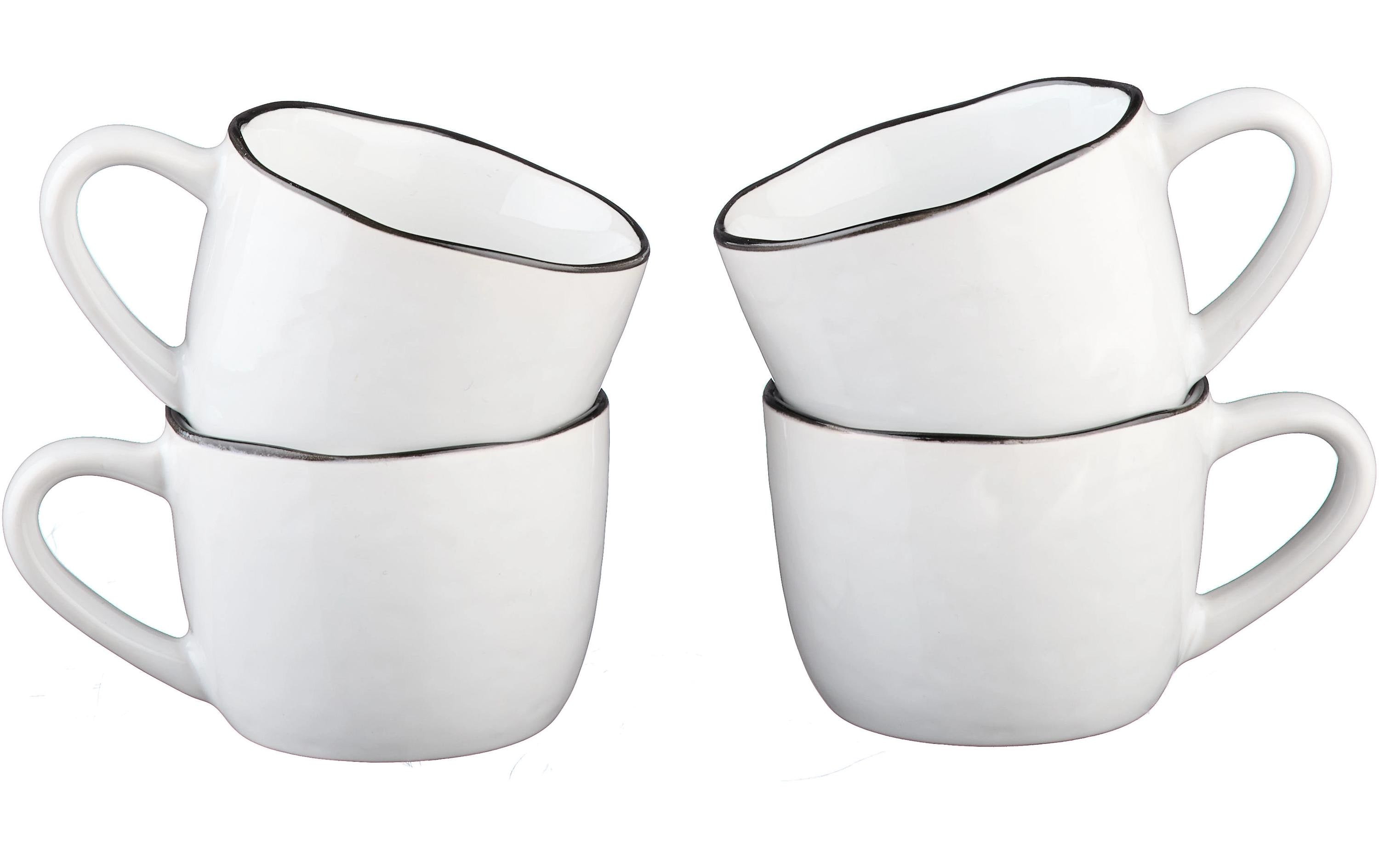 Tassen-Set Pure 120 ml, 4 Stück, WeissEspressotassen-Set