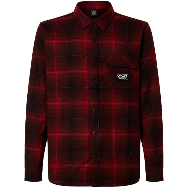 Chemise OAKLEY BUTTER FLANNEL SHIRT BLACK/GRENACHE CHECK
