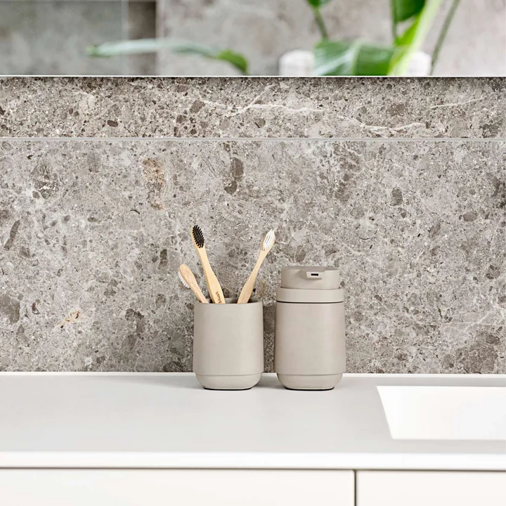 Zone Denmark - Time Zahnputzbecher, soft grey