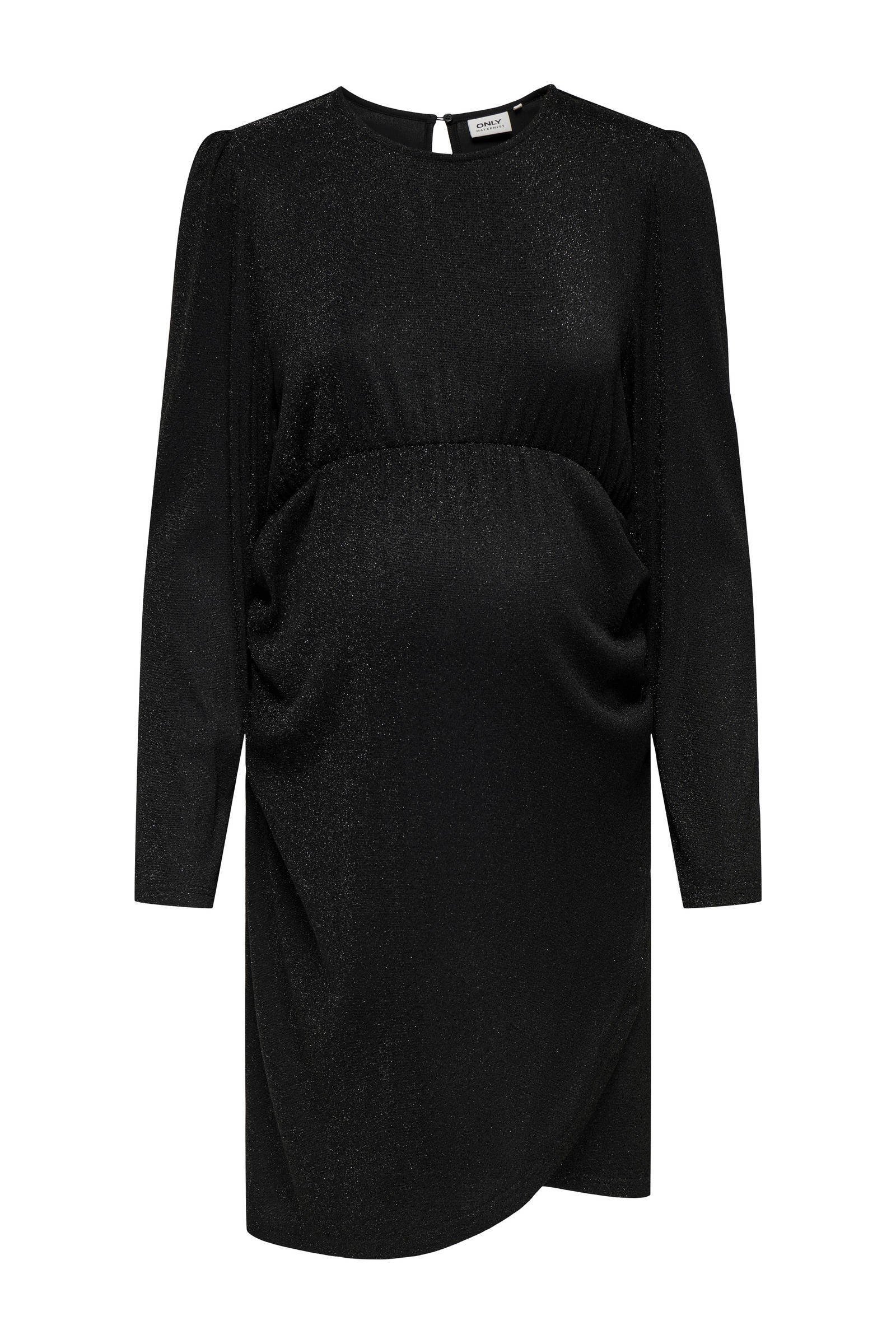 ONLY MATERNITY zwangerschaps little black dress glitter zwart