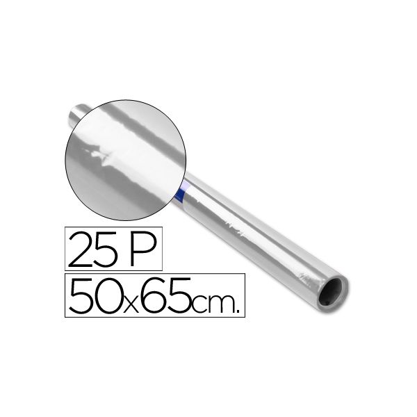Sadipal Rolo de Papel Celofane 50x65cm 25Fls Transparente