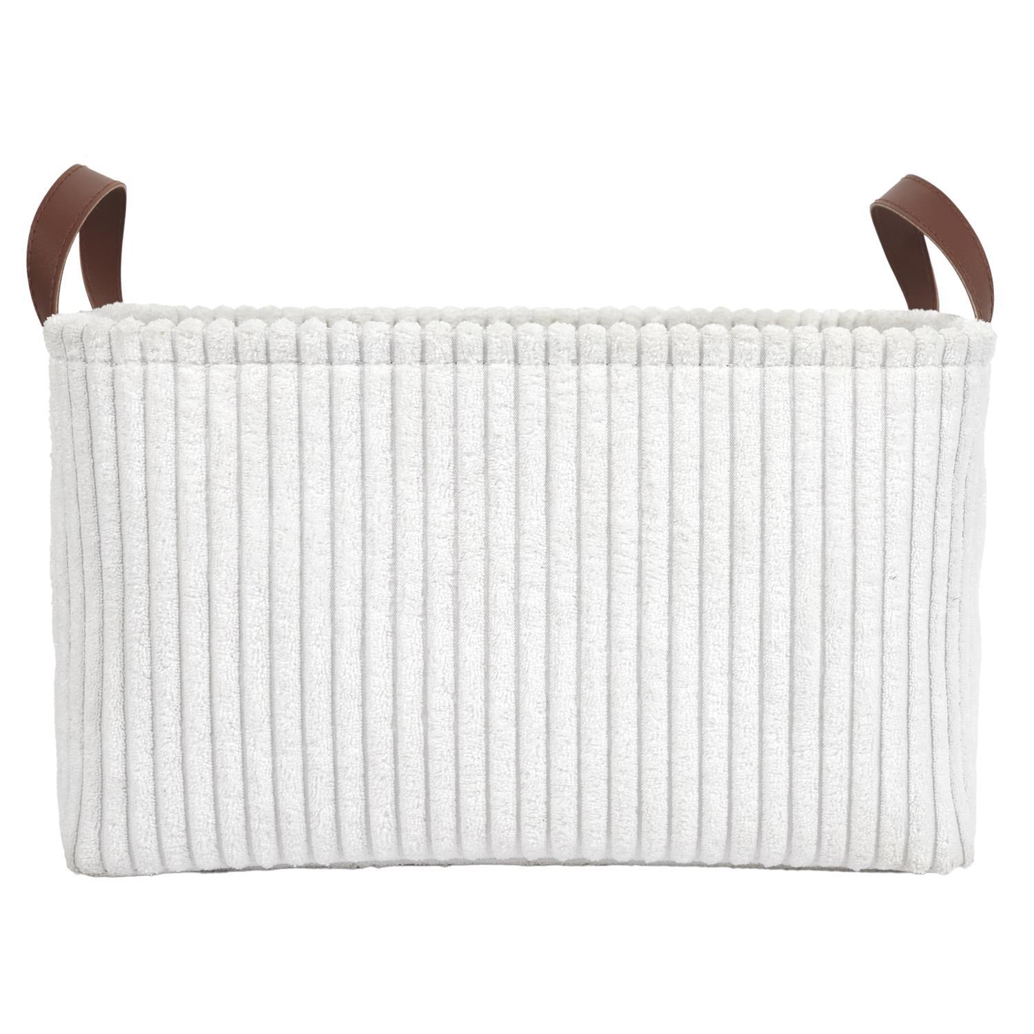 PANIER RANGEMENT BLANC COTELE M