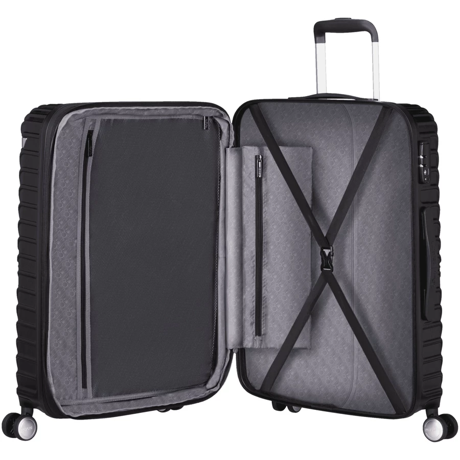 American Tourister Mickey Clouds - 4-Rollen-Trolley 66 cm erw. Mickey True Black