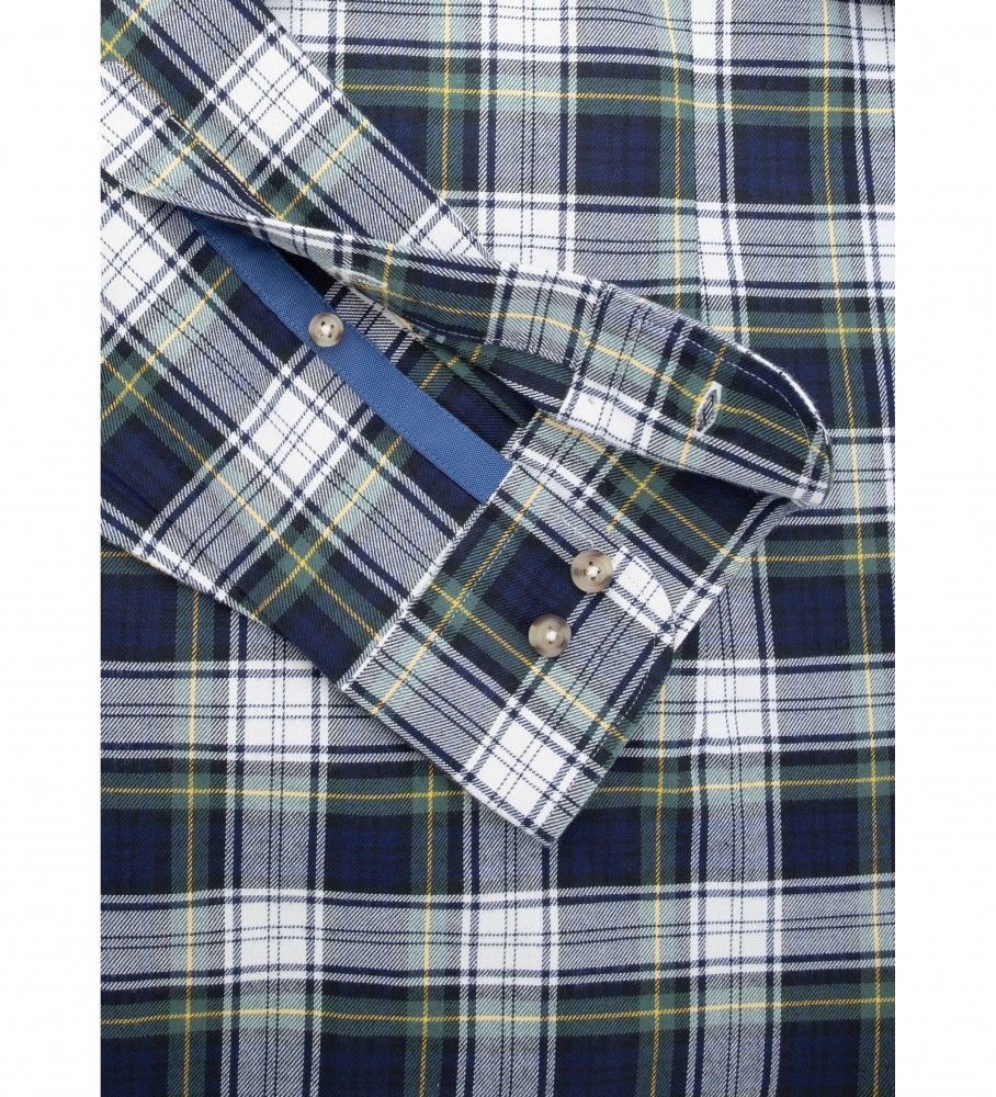 Camisa Hackett Navy Tartan