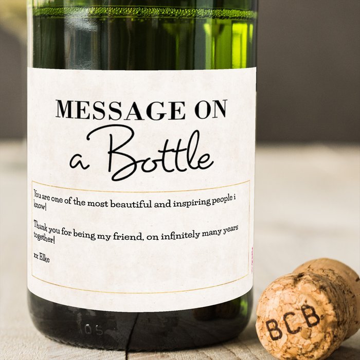 Perriere | Brut Chardonnay | Message on a bottle | 750ml