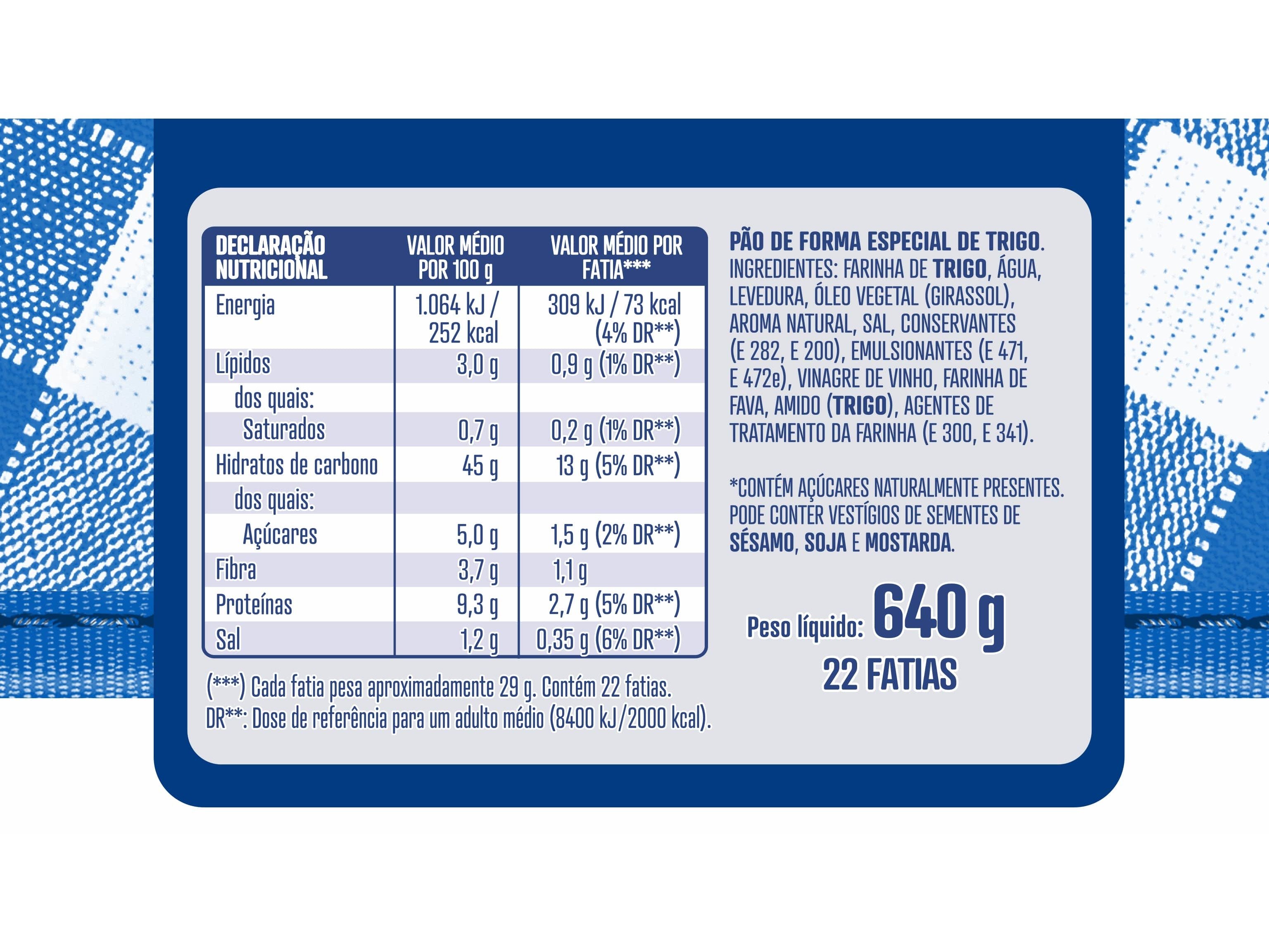 PÃO DE FORMA BIMBO FAMILIAR COM CÔDEA 640G