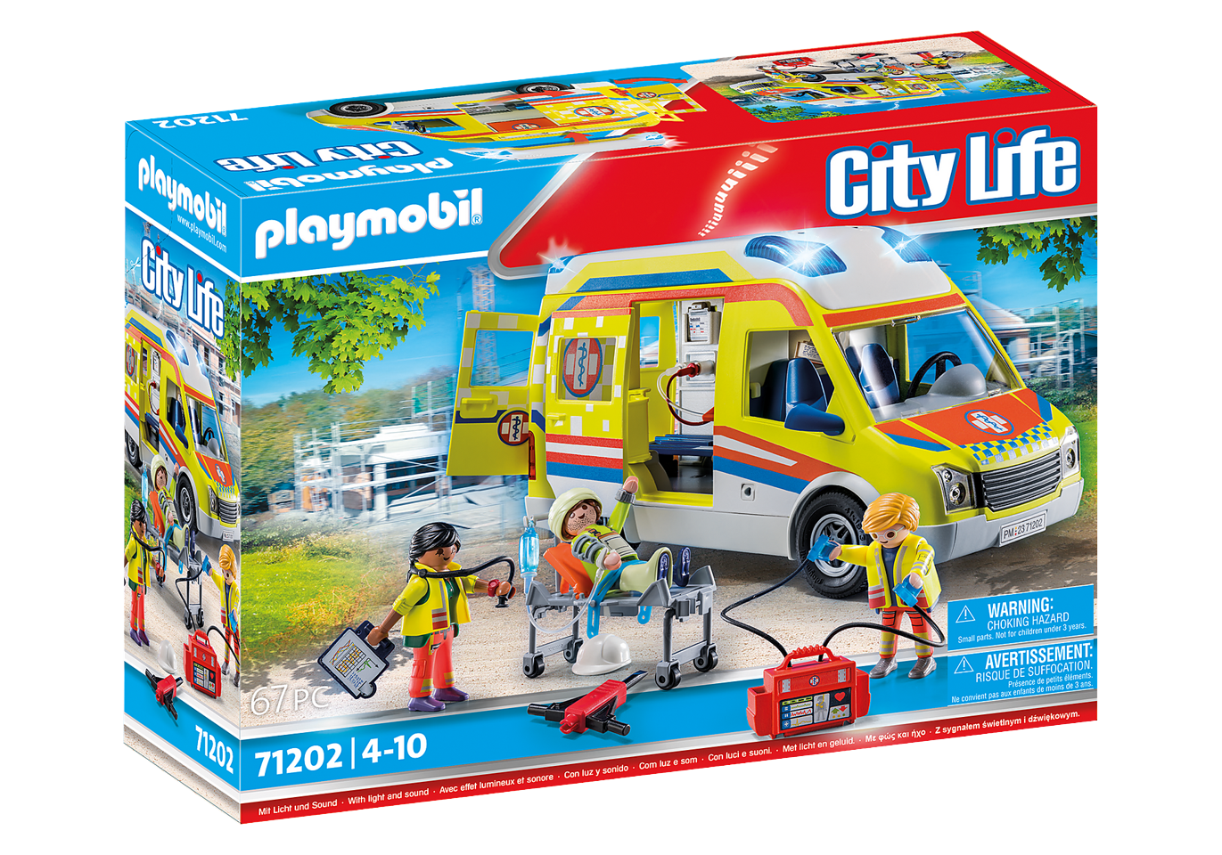 Playmobil - Ambulance med lys og lyd (71202)