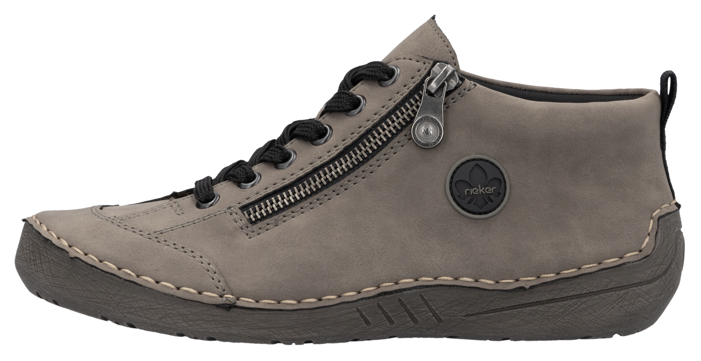Rieker Schnürboots  Sneaker, Schnürschuh, Outdoorschuh mit Reissverschluss