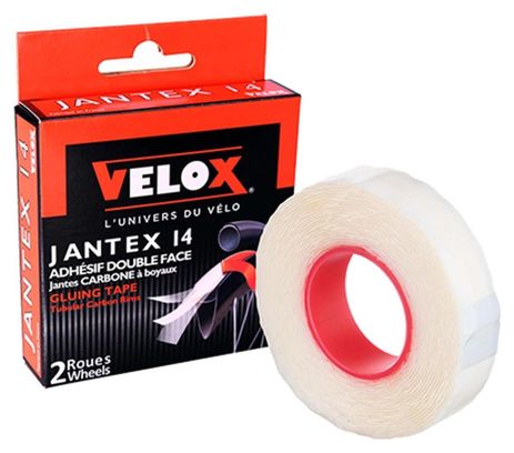BANDE ADHESIVE/FOND DE JANTE/COLLE BOYAU VELOX 18MM JANTEX 14 JANTE CARBONE (POUR 1 ROUE)