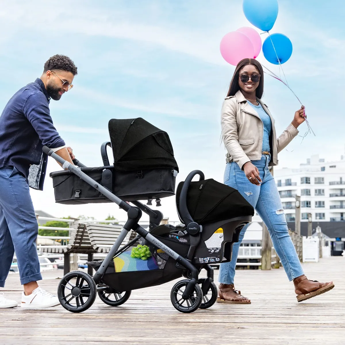 Evenflo Système de Voyage Pivot Xpand - Noir Ayrshire