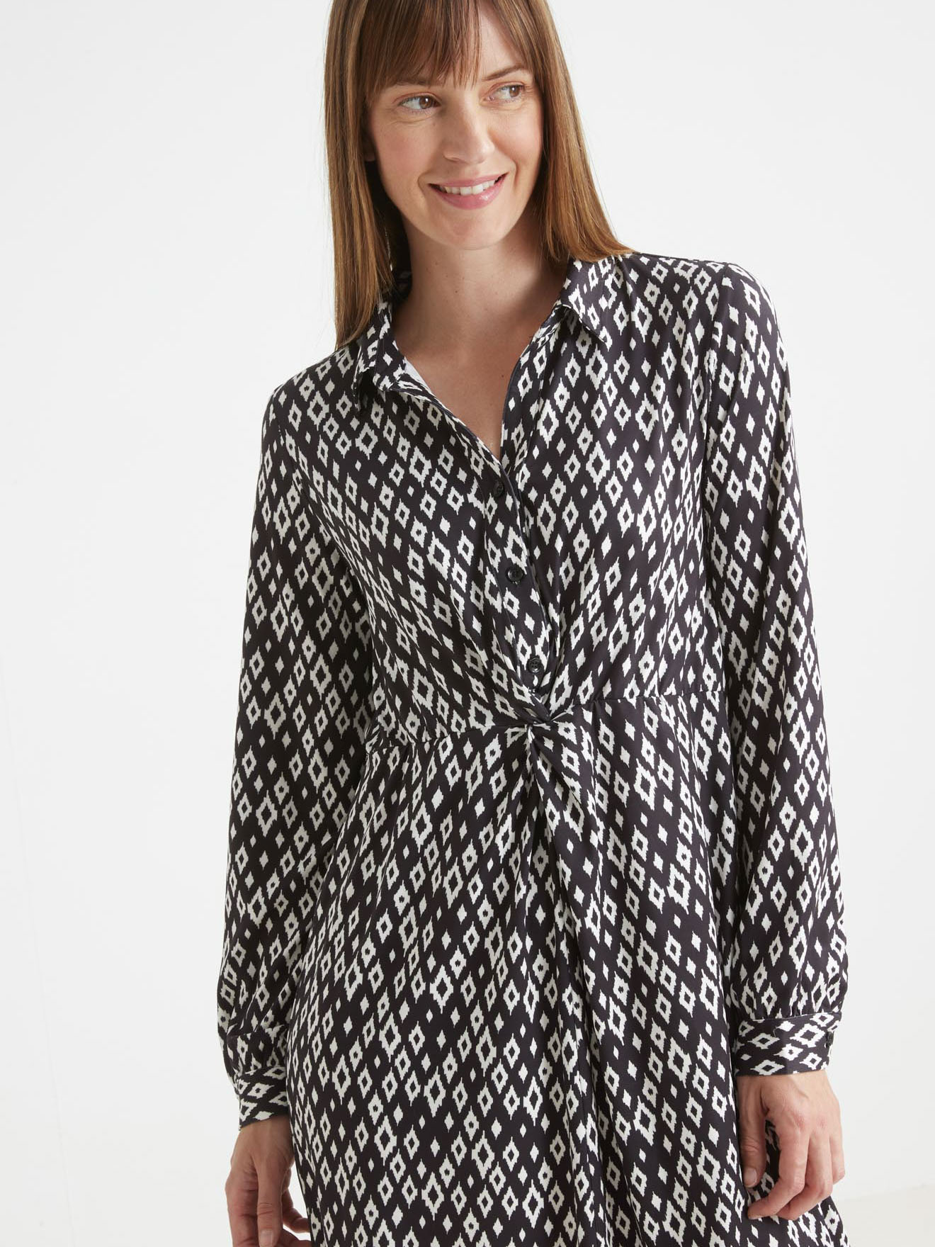 Robe chemisier en maille