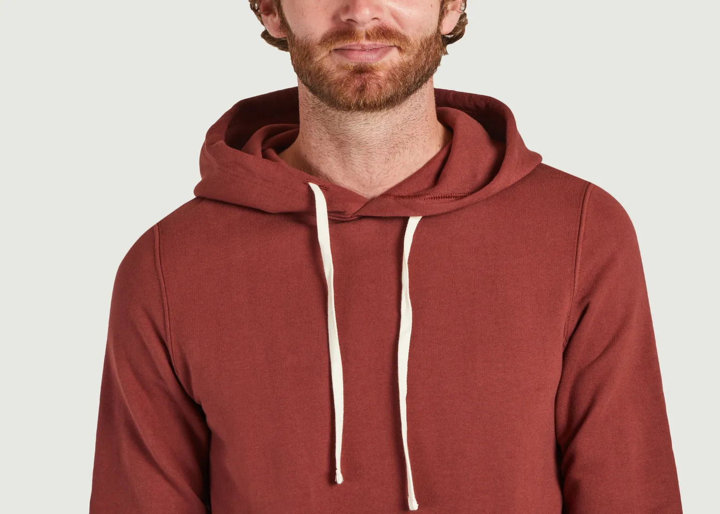 Hoodie coupe classique en coton bio Merz b Schwanen