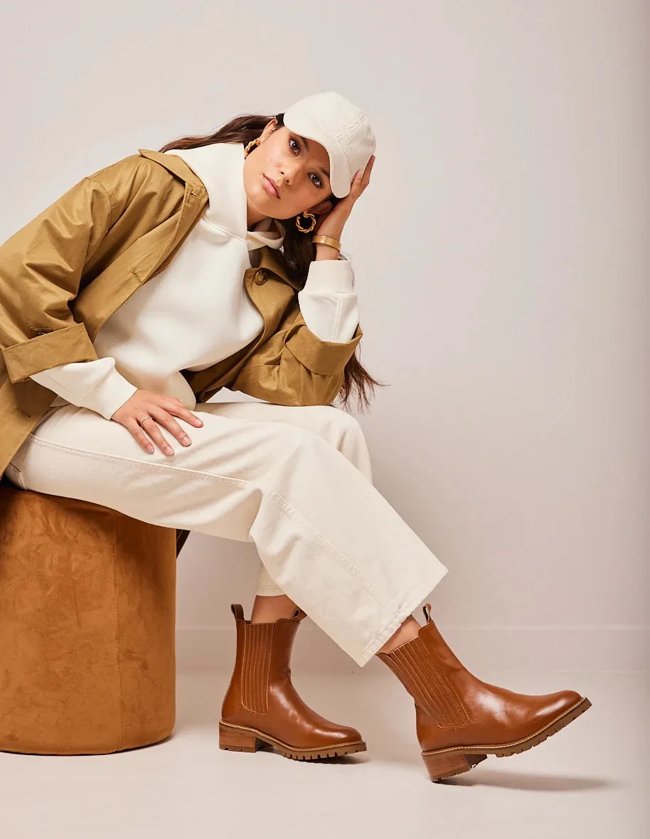 Bottines en cuir Dorianne M.Moustache