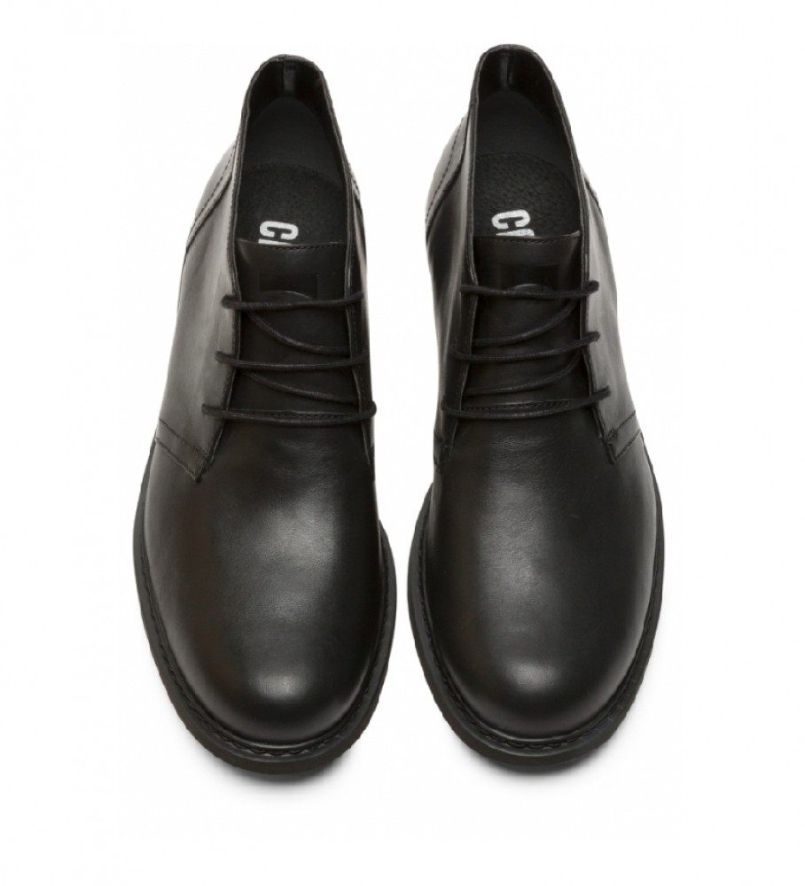 Botas de tornozelo Camper Neuman em couro preto