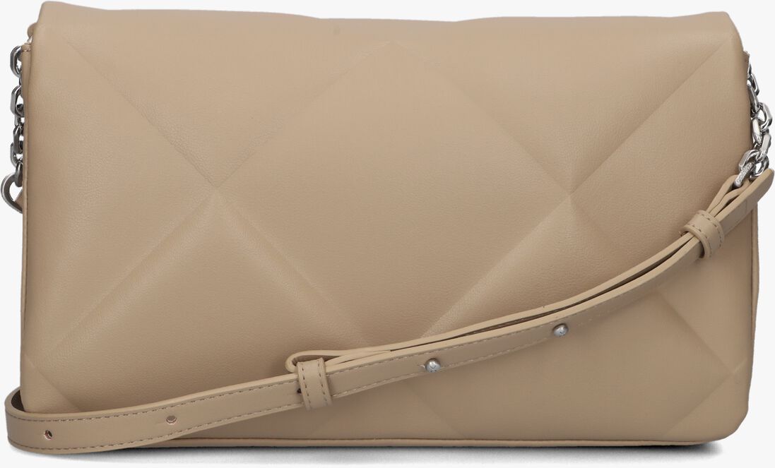 CALVIN KLEIN beige calvin klein schoudertas re-lock quilt should