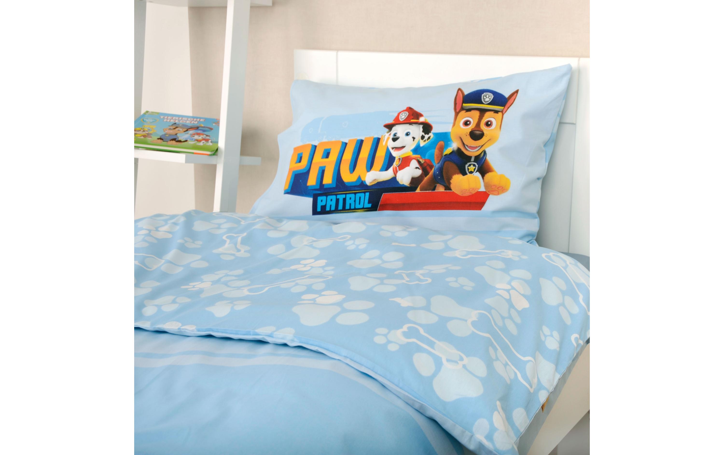 Kinderbettwäsche Paw Patrol 100 x 135 cm + 40 x 60 cmBettwäsche für Kinder