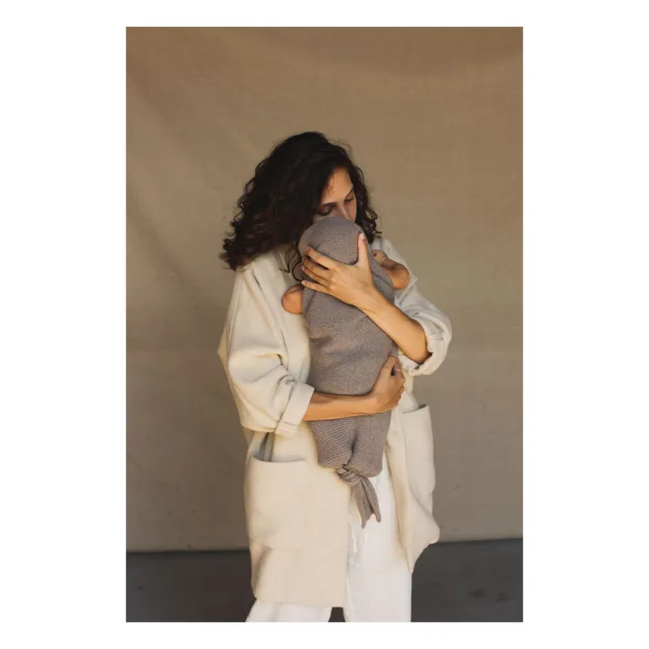 Hvid Gigoteuse Cocoon Laine Mérinos | Brun