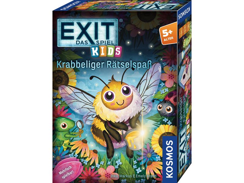 Kosmos Kinderspiel EXIT Kids Krabbeliger Rätselspass Familienspiel für Kinder