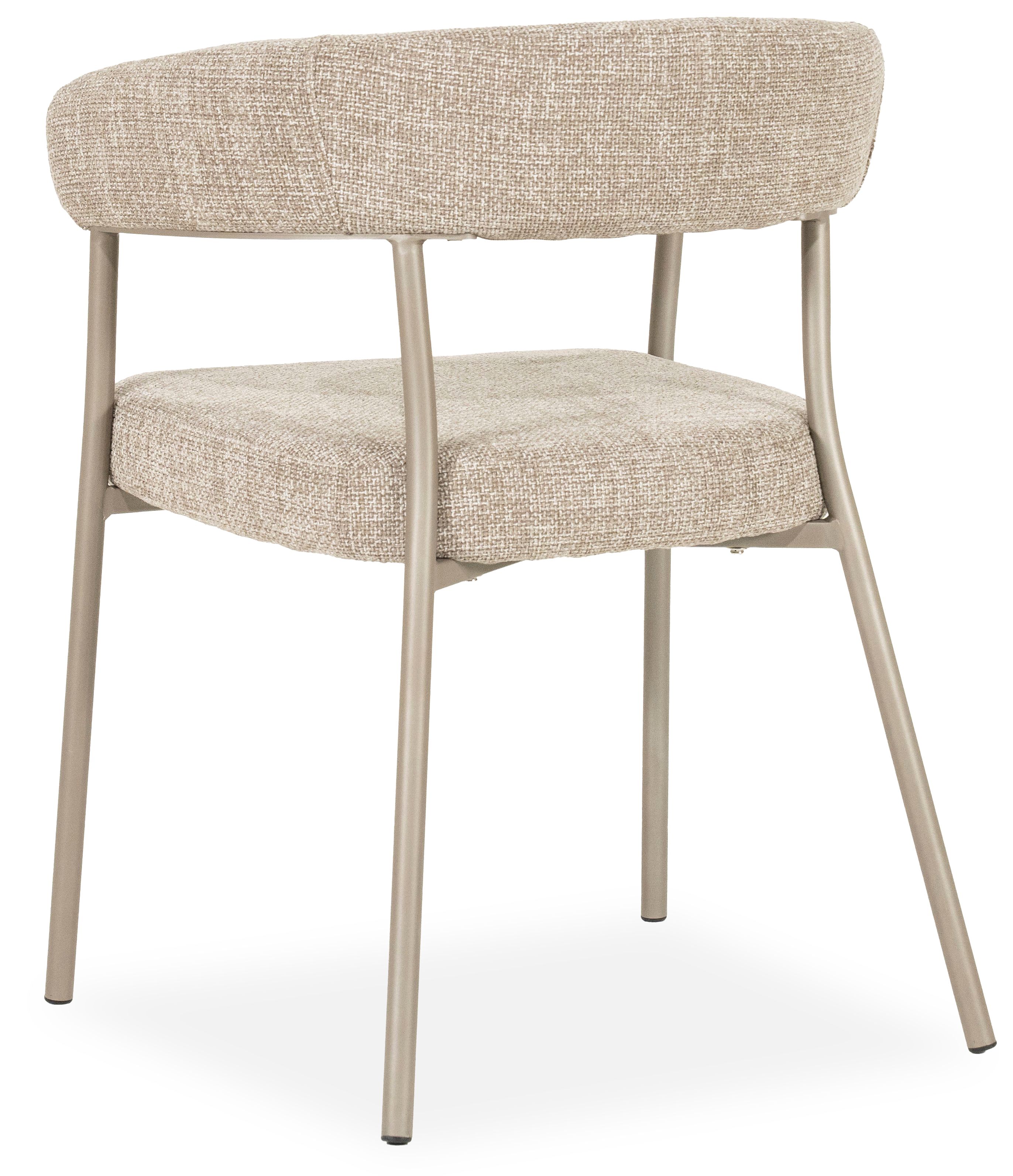 Eetkamerstoel 250028 taupe Yovi B55 x D57 x H77 cm