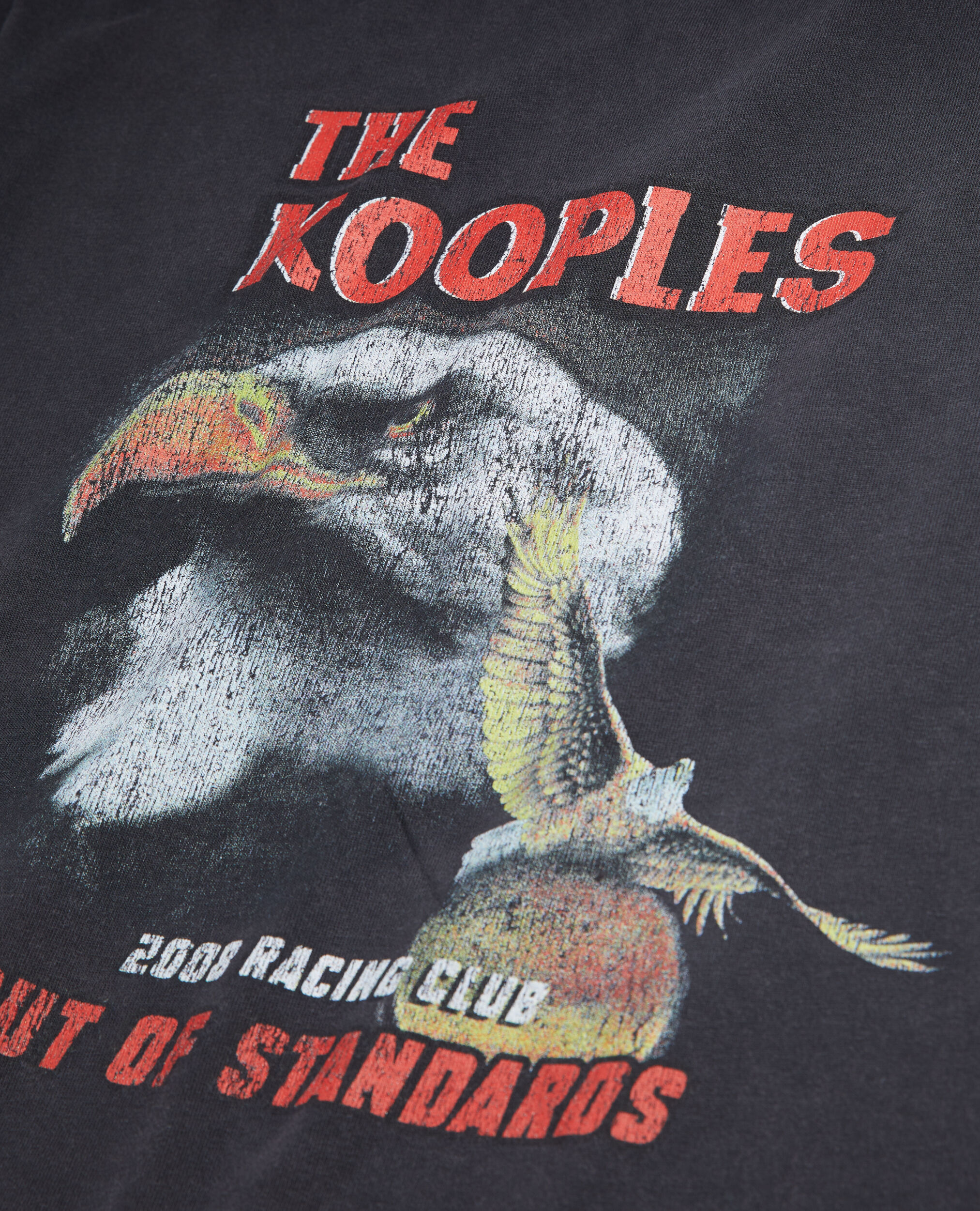 T-shirt noir avec sérigraphie Eagle