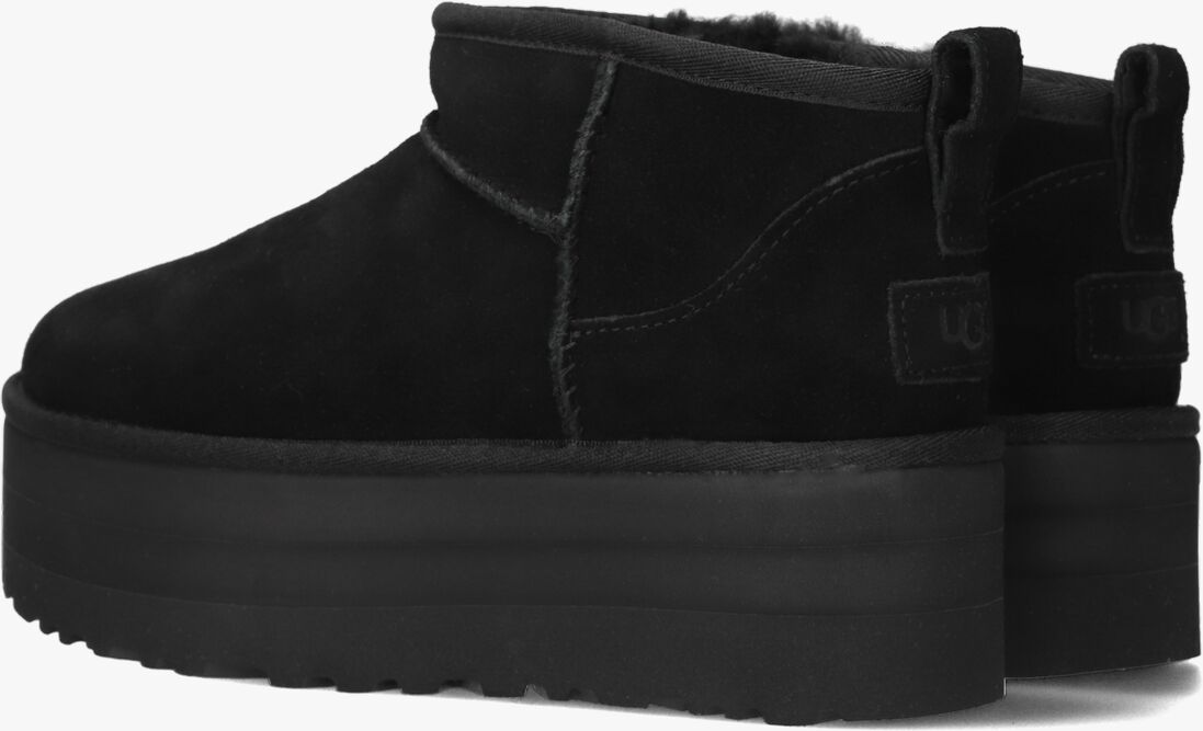 UGG zwarte ugg vachtlaarzen w classic ultra mini platform