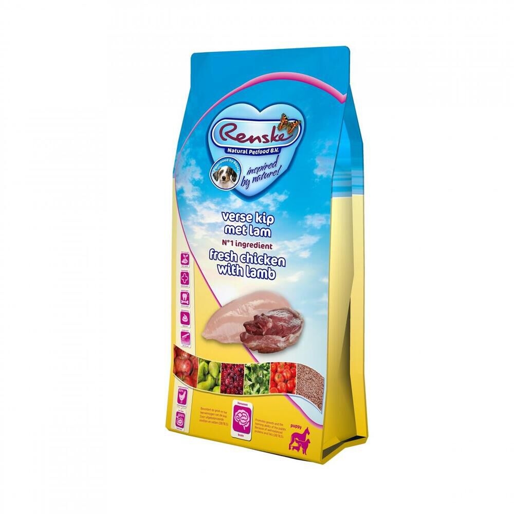 Renske Pup - Hondenvoer - 12 Kilogram - kip, rijst