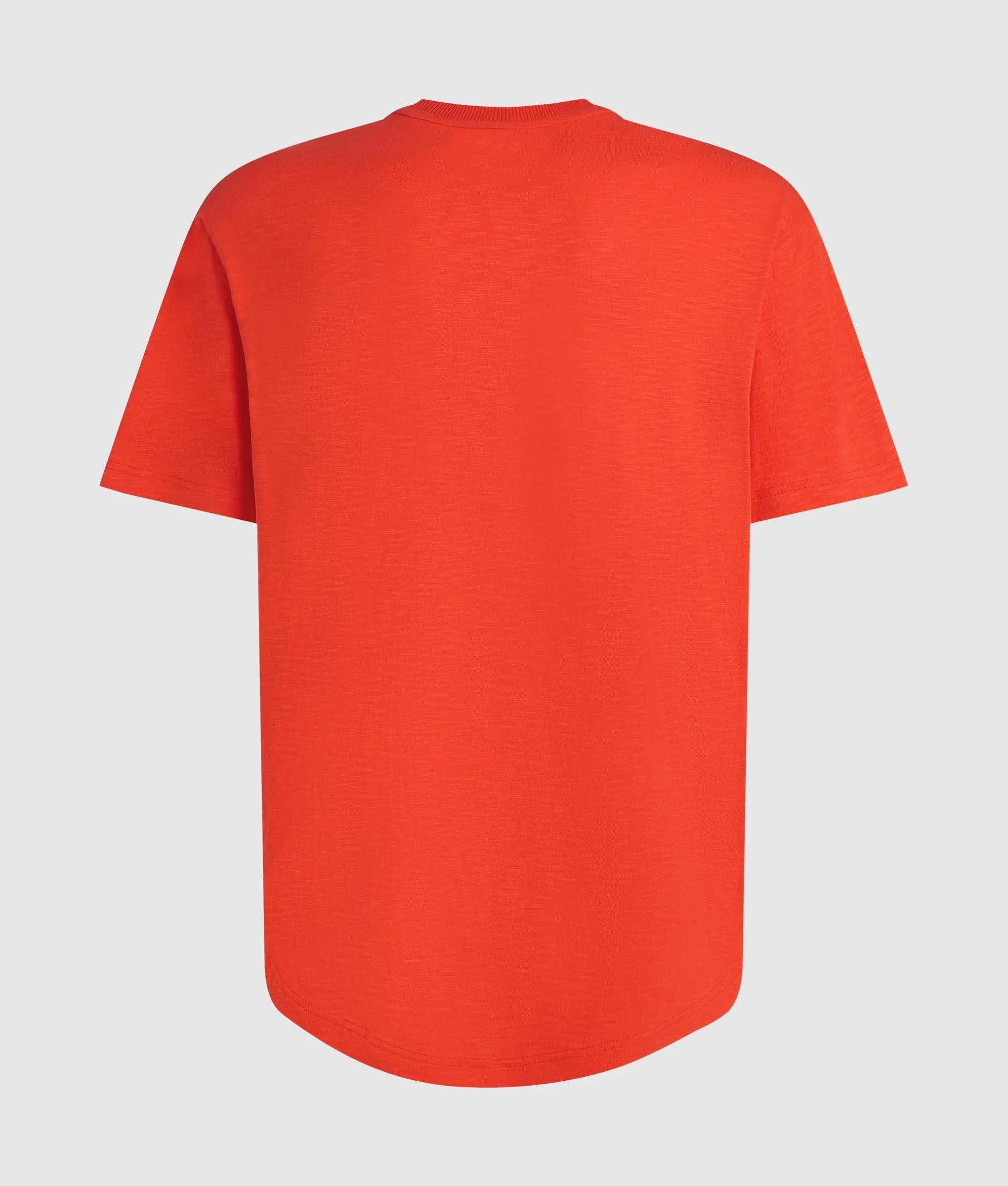 T-shirt met gebogen zoom