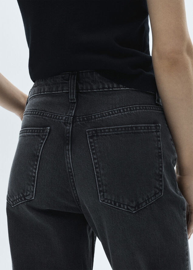 MANGO Mom2000 high-rise jeans Open grey