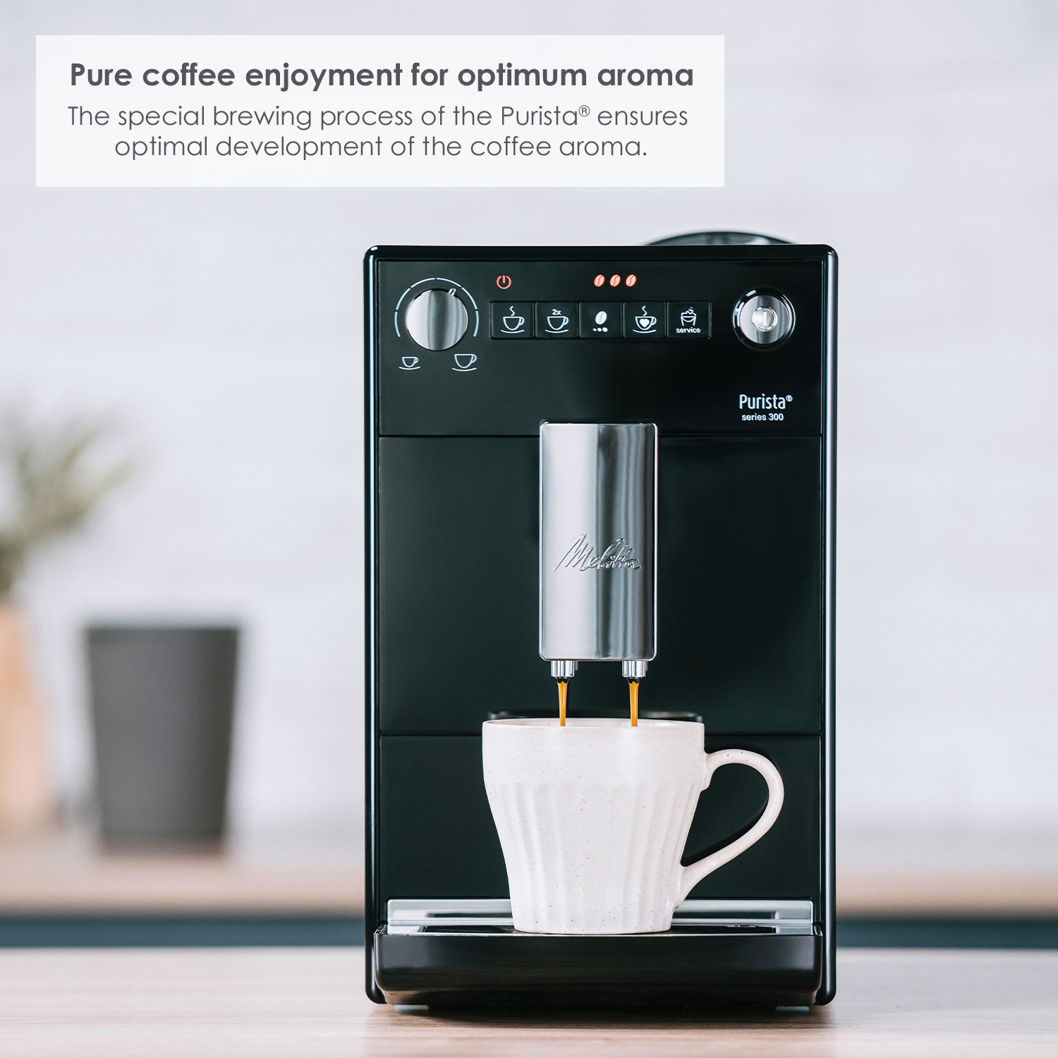 Purista®|Kaffeevollautomat Schwarz