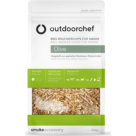 Outdoorchef rygechips - oliventræ