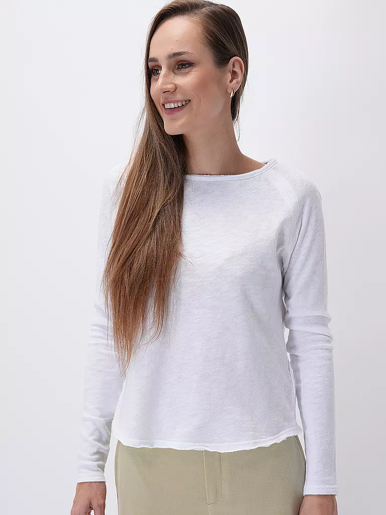 AMERICAN VINTAGE Langarmshirt SONOMA weiss