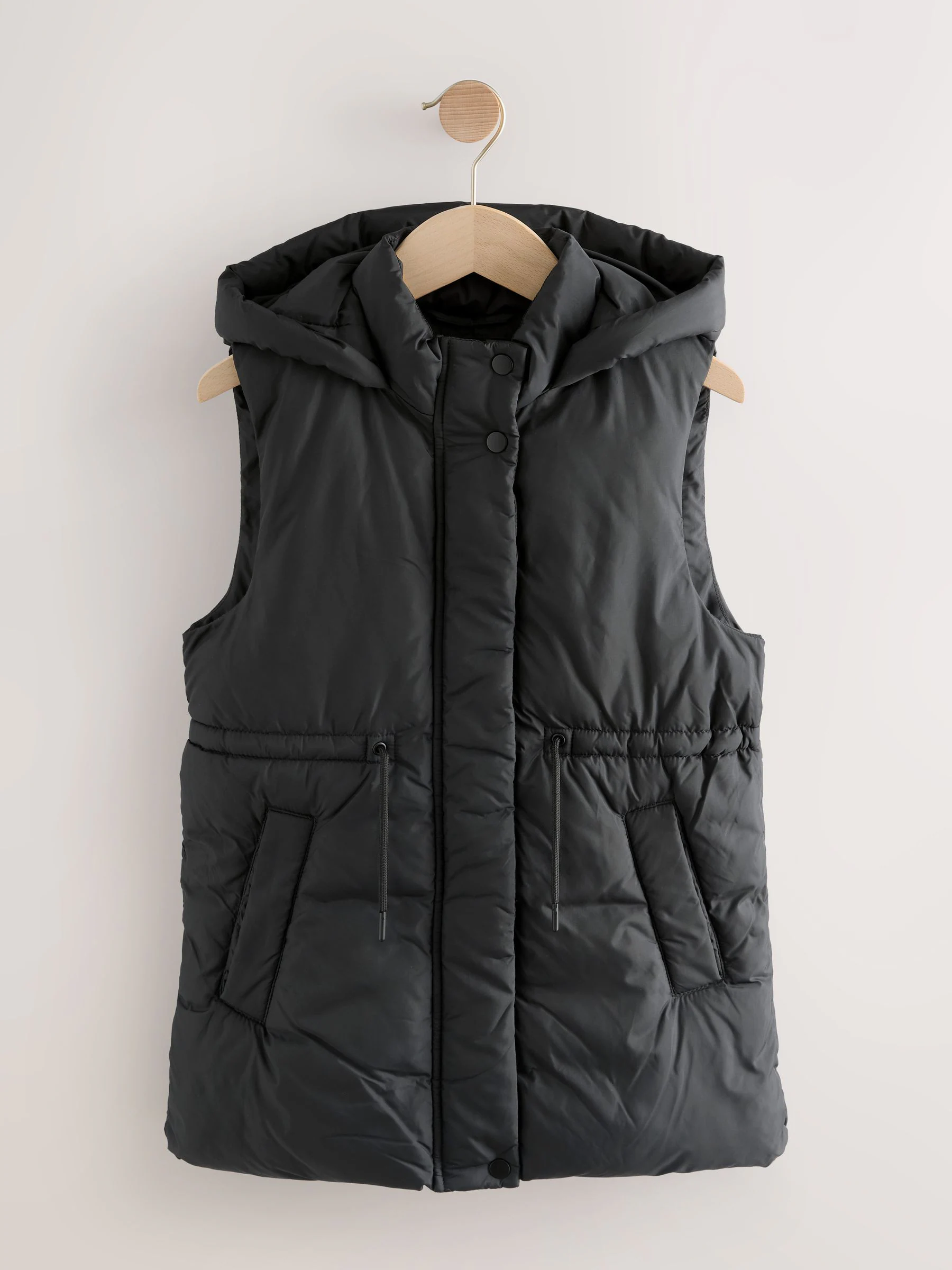 Zwart - Gewatteerde bodywarmer (3 - 16 jr)