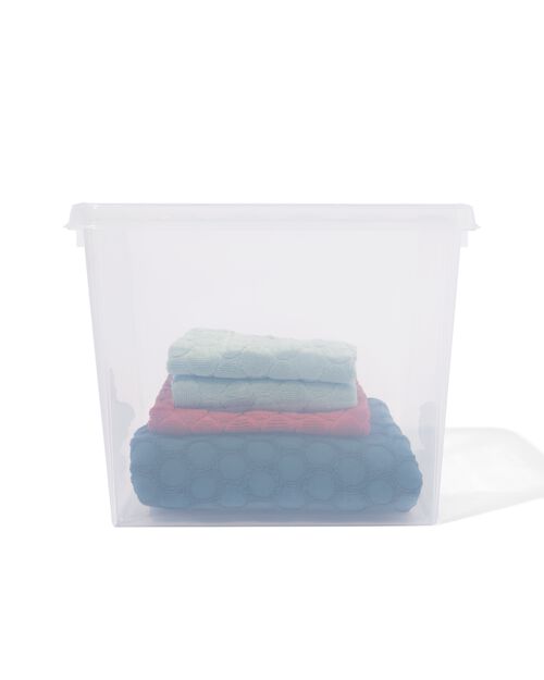 boîte de rangement 25L Madrid transparent 40x30x32