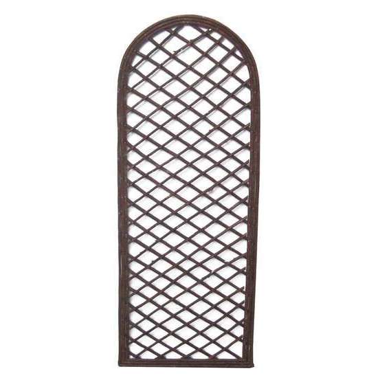 Treillis arrondi, en saule - l.45 x H.120 cm