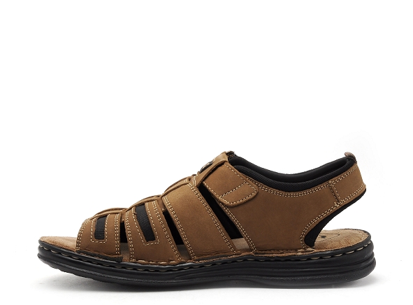 Roadsign nu pieds homme garibou marron