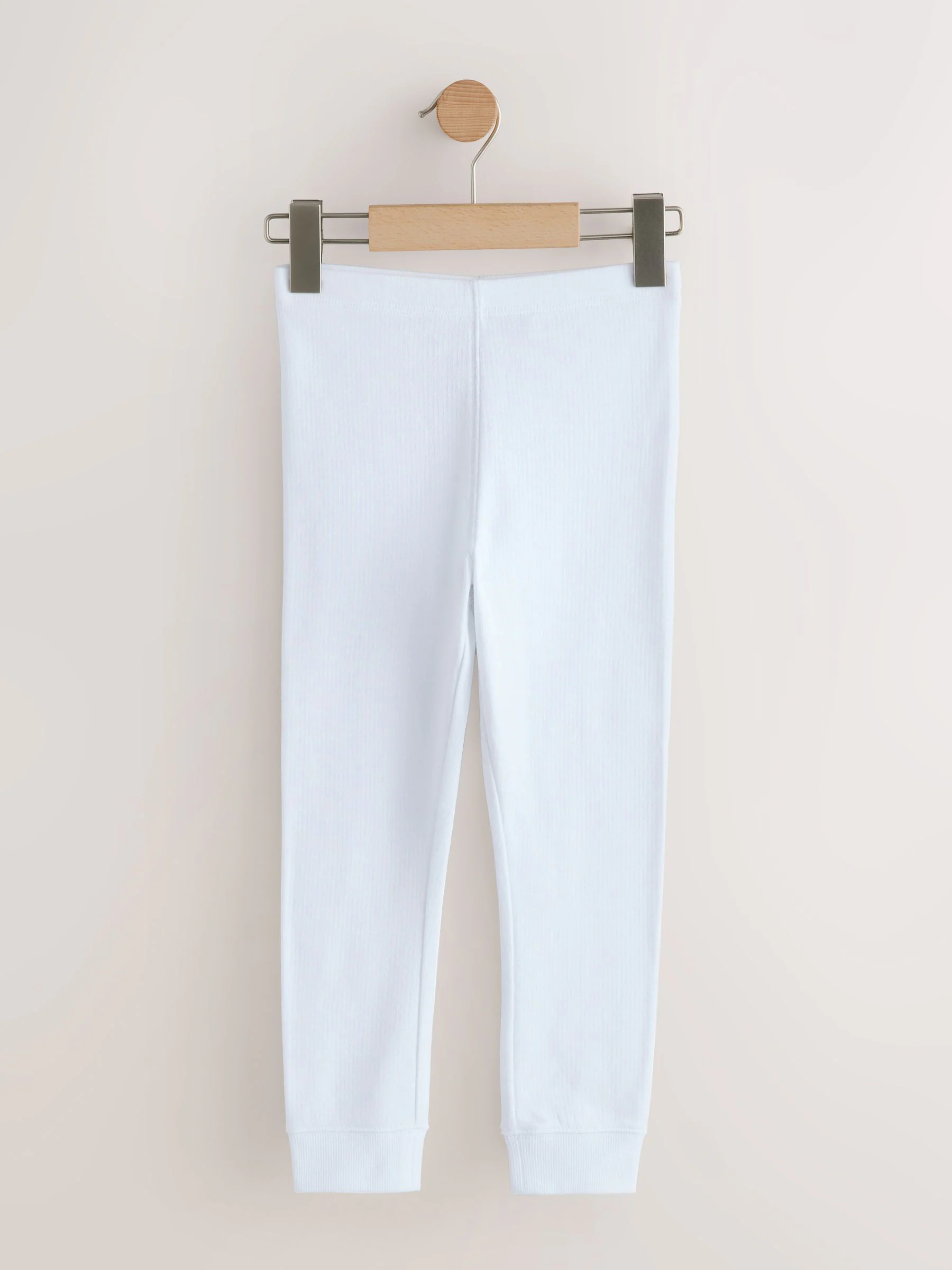 Wit/roze - Thermische leggings (2-16jaar)