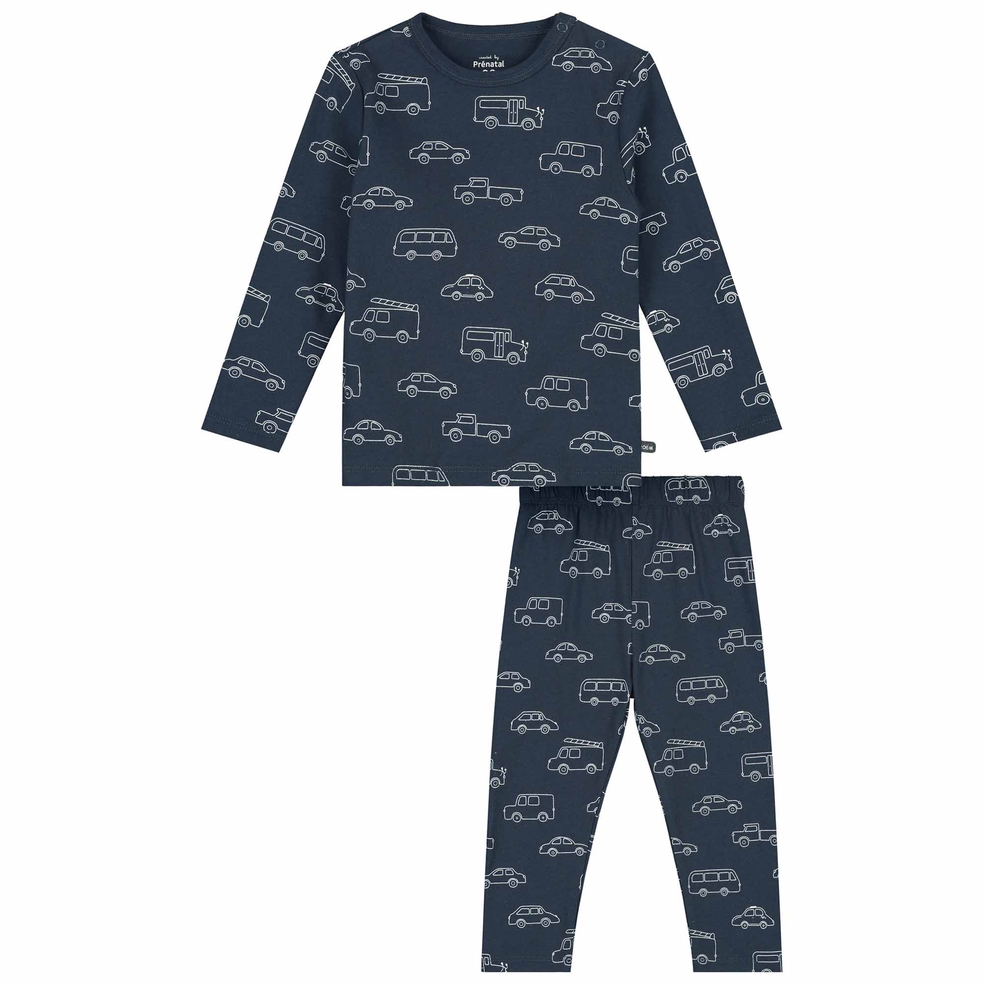 Prénatal peuter pyjama auto's blauw