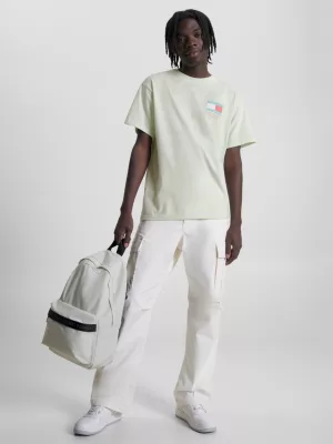 Camiseta Relaxed Fit com Logo nas Costas