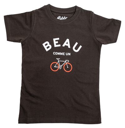 T-Shirt Manches Courtes Rubb'r Beau Marron Enfant
