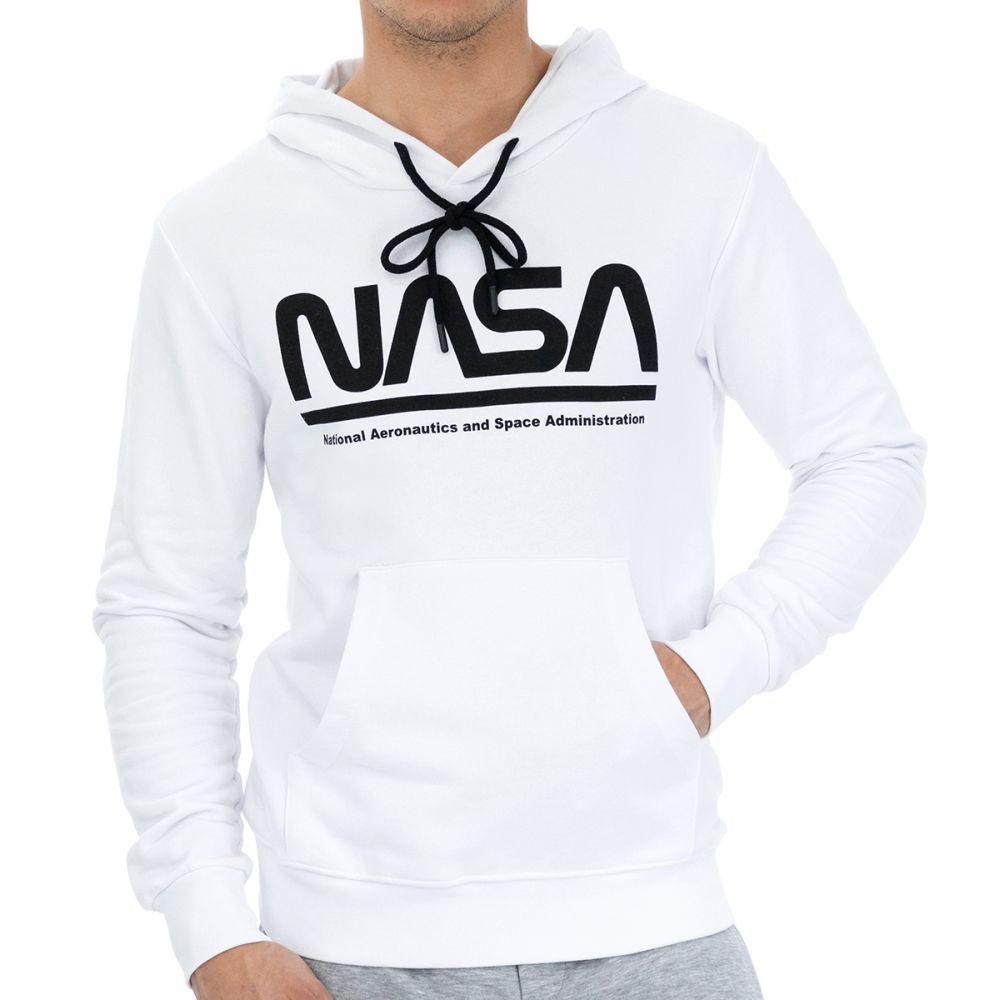 Nasa Sweat à capuche Blanc Homme Nasa 05H