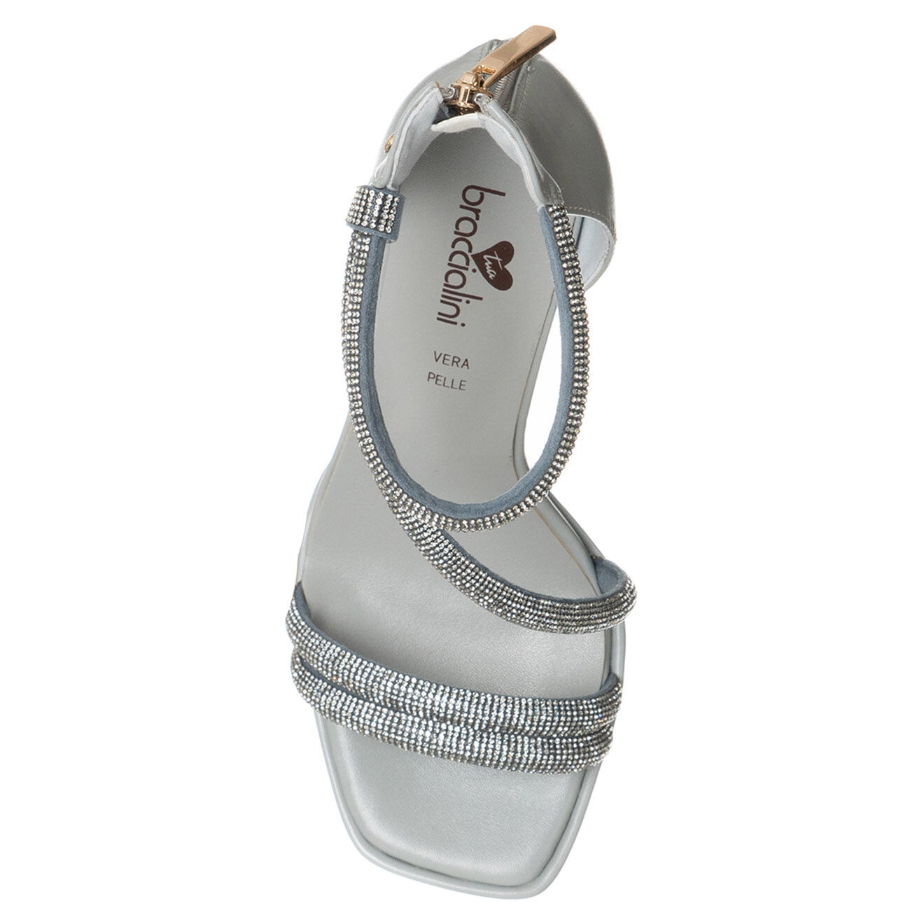 Tua By Braccialini Sandales Lyana argenté/ bleu clair - Talon 13.5 cm