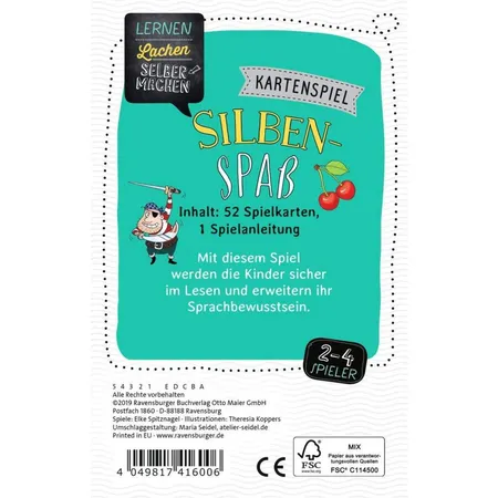 Ravensburger Kartenspiel Silbenspaß