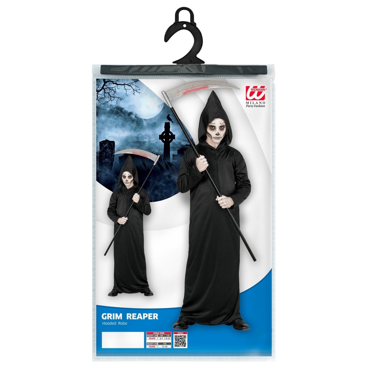 Halloween Kostuum Zwart Kind Grim Reaper