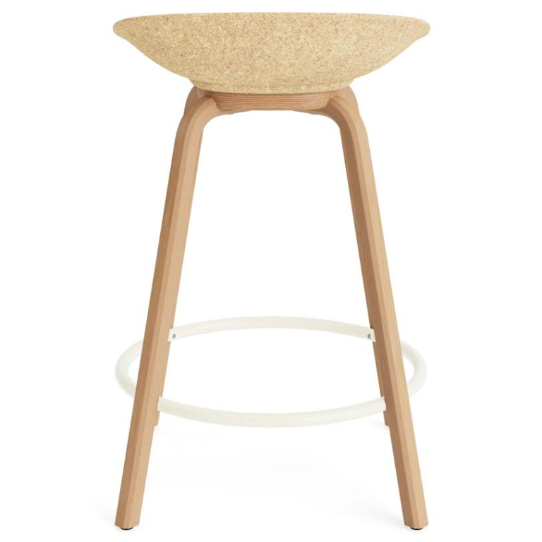 Normann Copenhagen Mat barkruk 65 cm beuken Cream/Hemp
