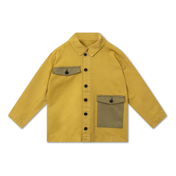 Repose AMS Veste Coton Bio Cargo | Jaune moutarde