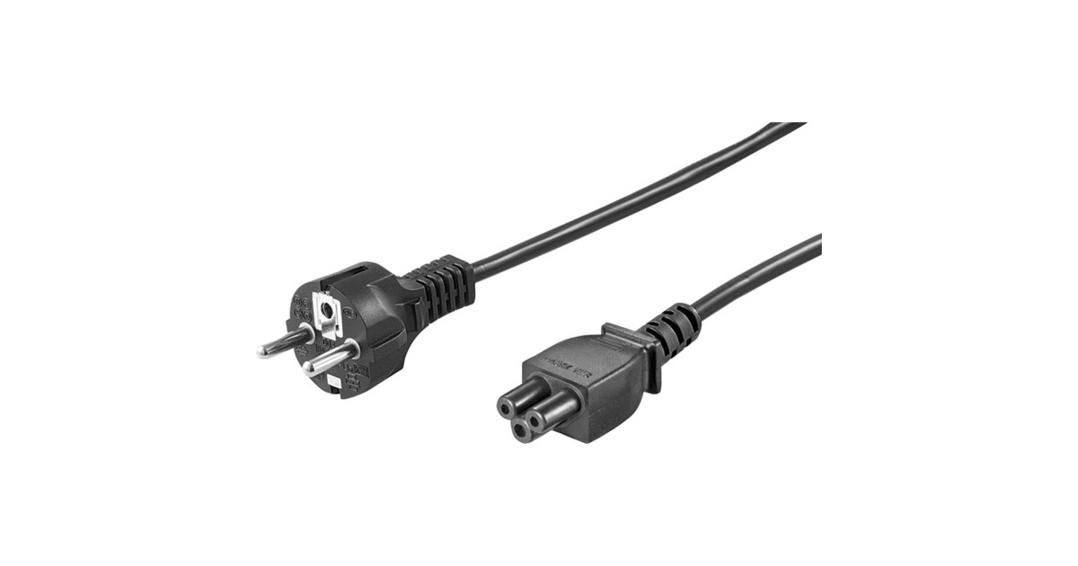 goobayStroomkabel C5 Notebook  (Zwart, 1,8 meter)
