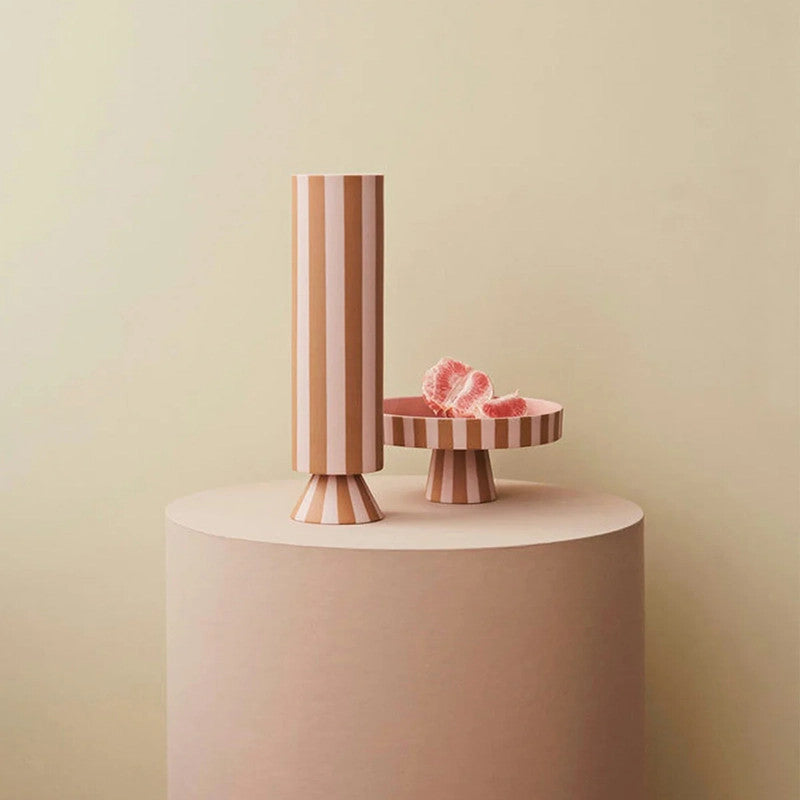Servierplatte Toppu gross Caramel Rose