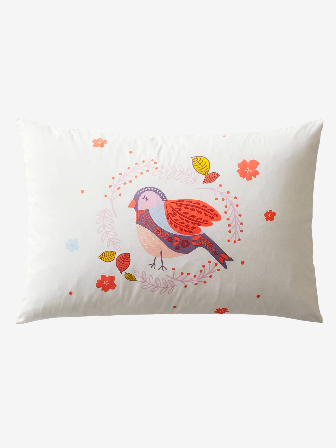 Conjunto de capa de edredom e fronha infantil NORTH FOLK, estampa branca