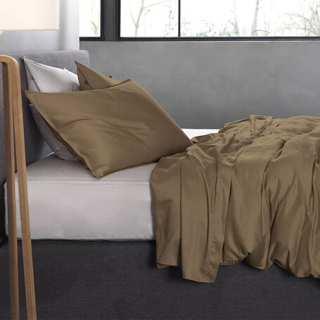 Dekbedovertrek Satinado - Real Taupe