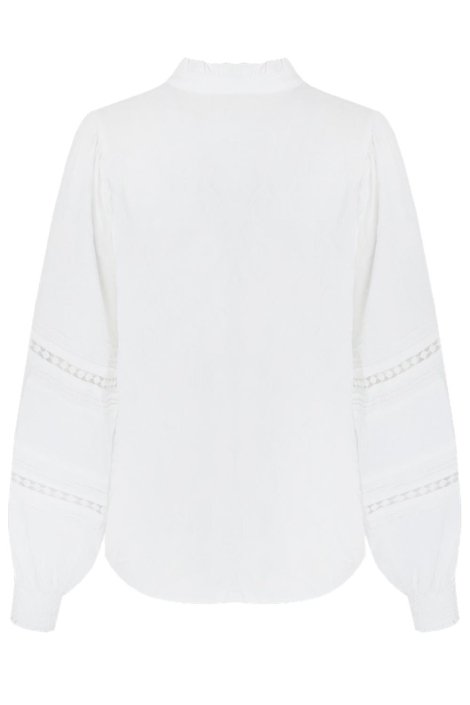 Fluresk witte dames blouse
